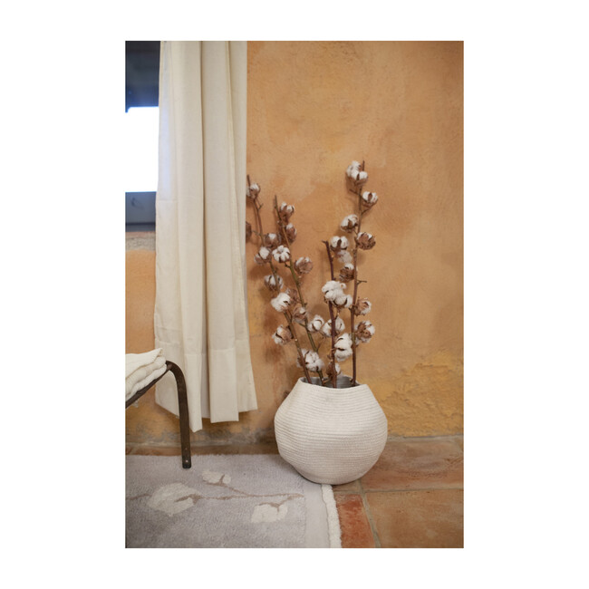 Bola Cotton Basket, Ivory