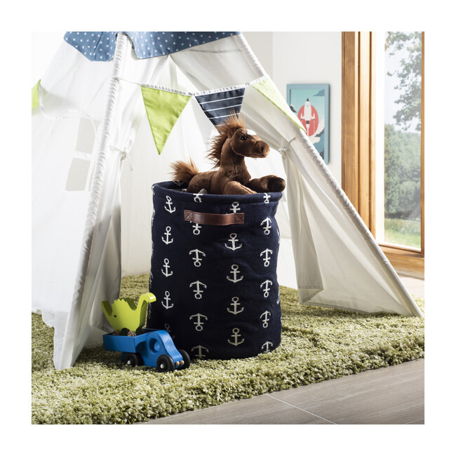 Anchor Storage Basket, Navy