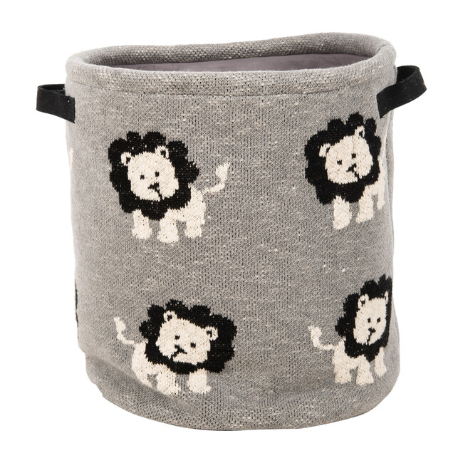 Leo Storage Basket, Dark Grey