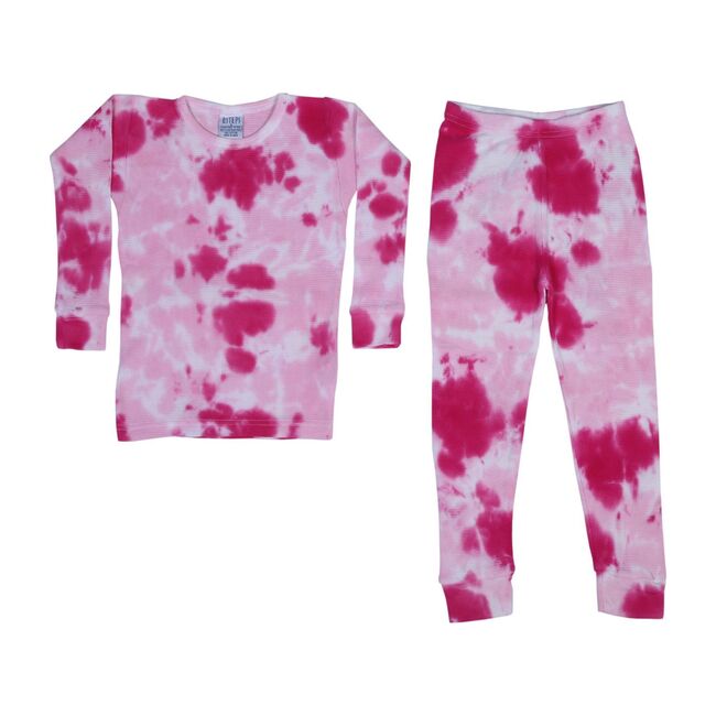 Tie Dye Thermal Pajamas, Roses