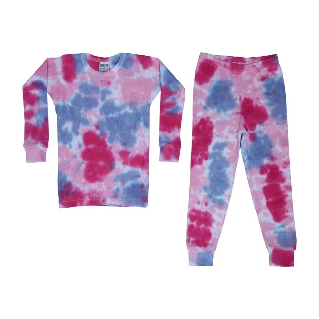 Tie Dye Thermal Pajamas, Diva - Pajamas - 1