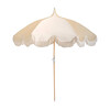 Beach Umbrella, Cream & White - Umbrellas - 1 - thumbnail