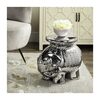 Ceramic Elephant Stool, Silver - Accent Seating - 5