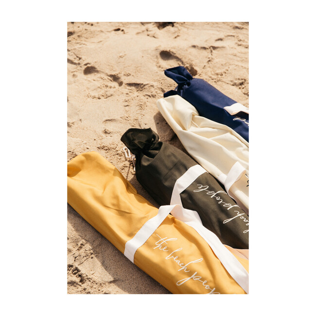 Beach Umbrella, Cream & White - Umbrellas - 6