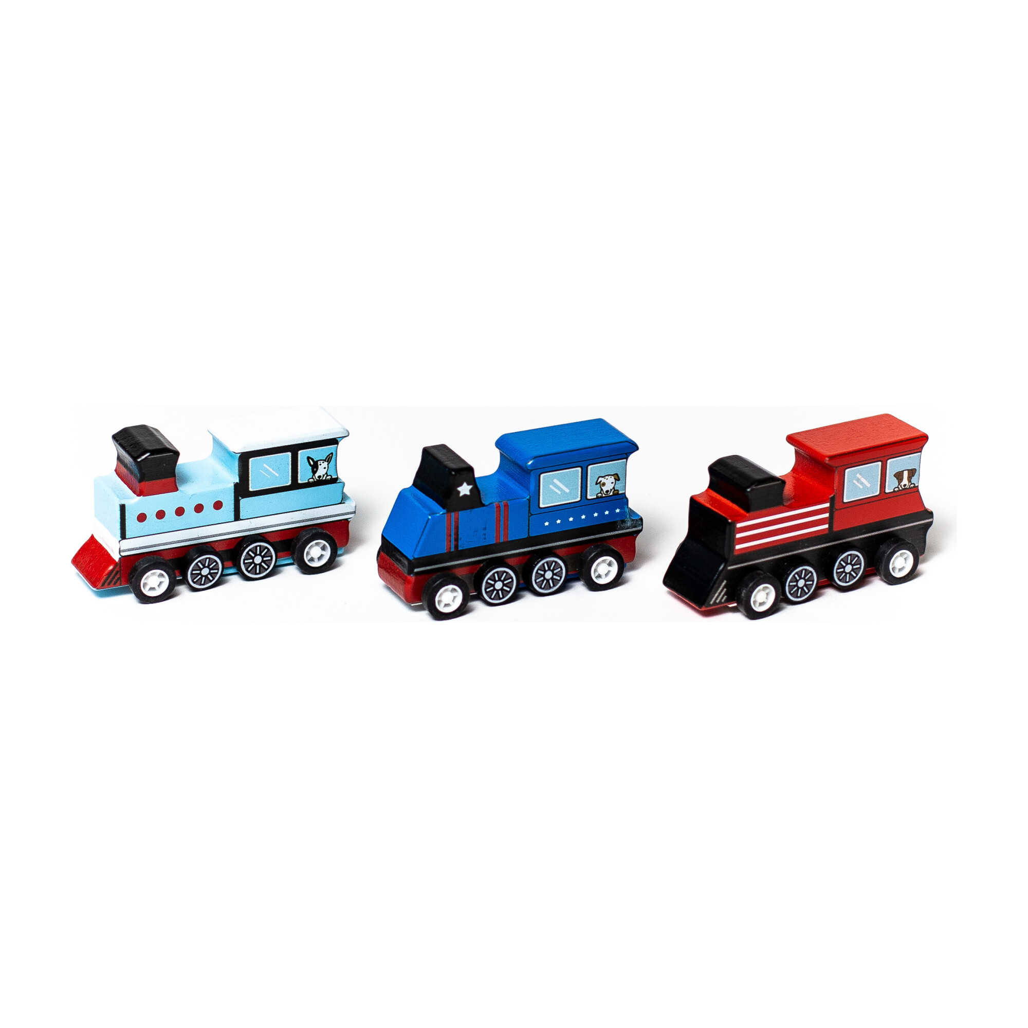 Pull Back Trains, Set of 3
