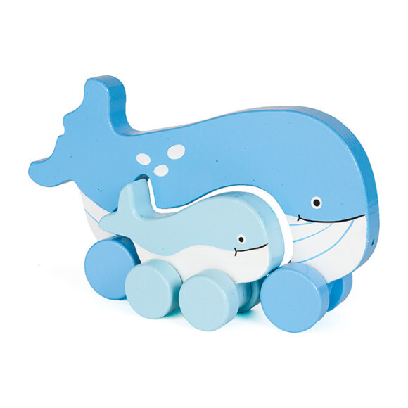Mommy and Baby Rolling Toy, Whale