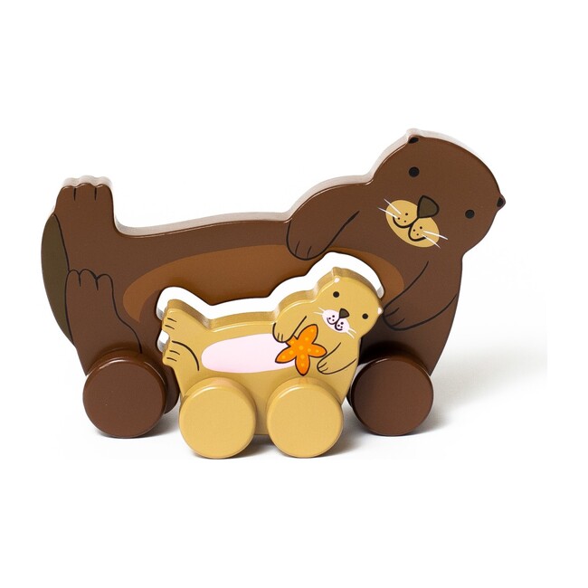 Mommy and Baby Rolling Toy, Otter