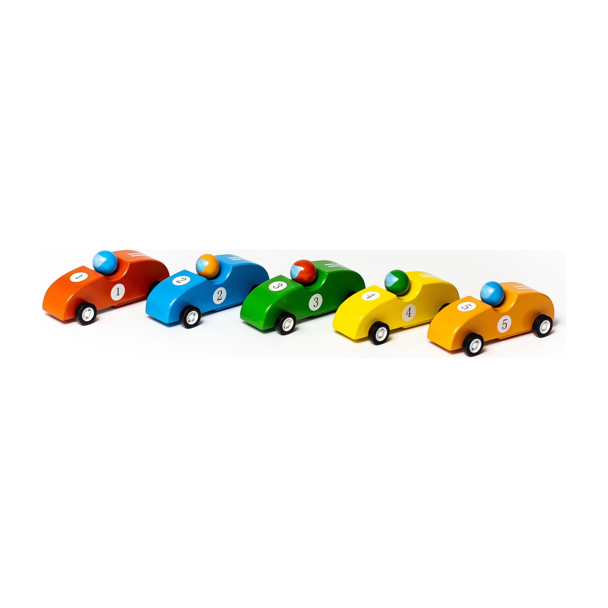 Pull Back Race Cars, Set of 5