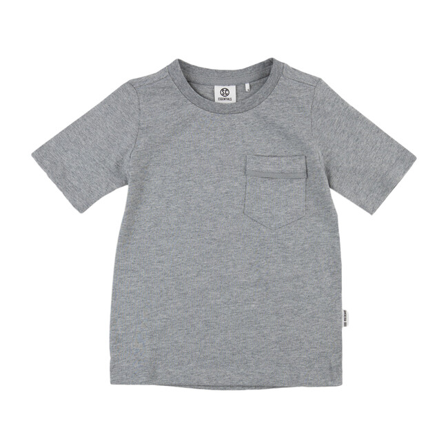 Classic Crewneck Tee, Heather Grey