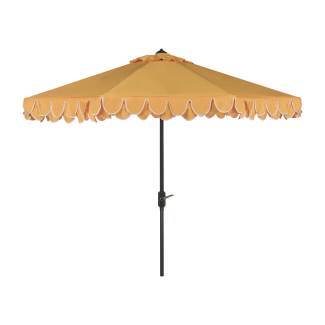 Doubled Petals Patio Umbrella, Yellow