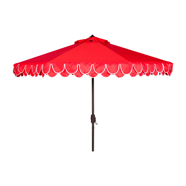 Doubled Petals Patio Umbrella, Red