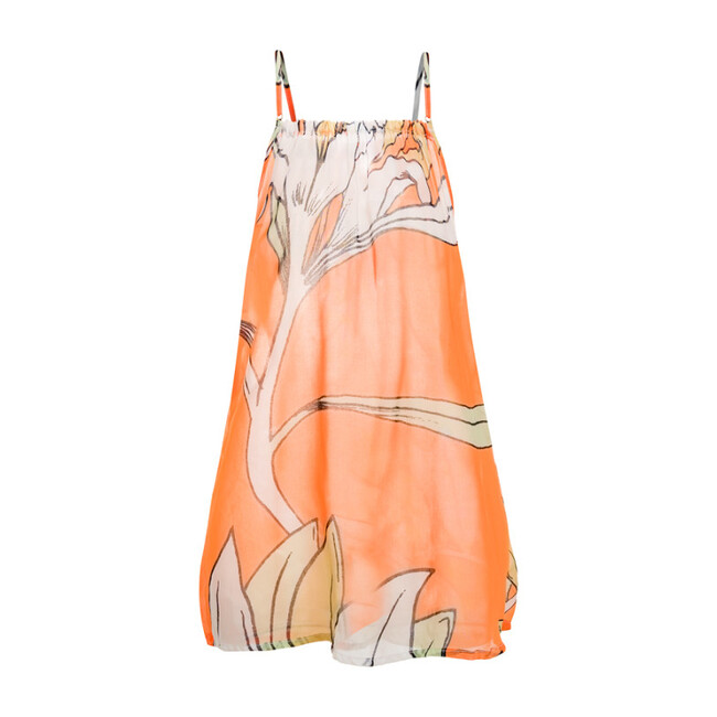Oli Cover Up Dress, Le Fleurs Mint & Orange