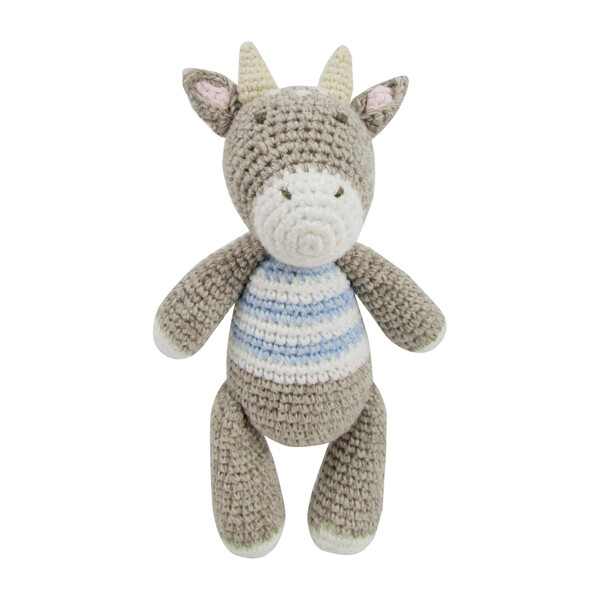 Crochet Connie Cow Rattle Toy - Play Baby Teethers & Rattles - Maisonette