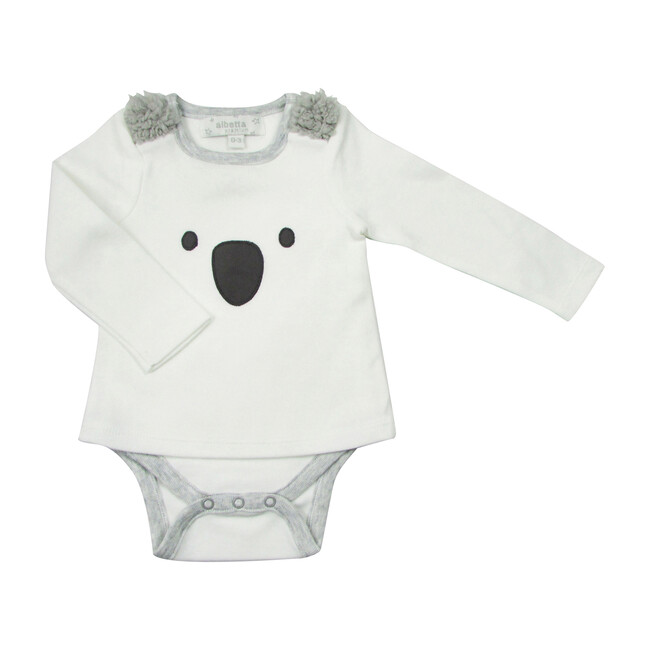 Koala Face Applique Onesie - Onesies - 1