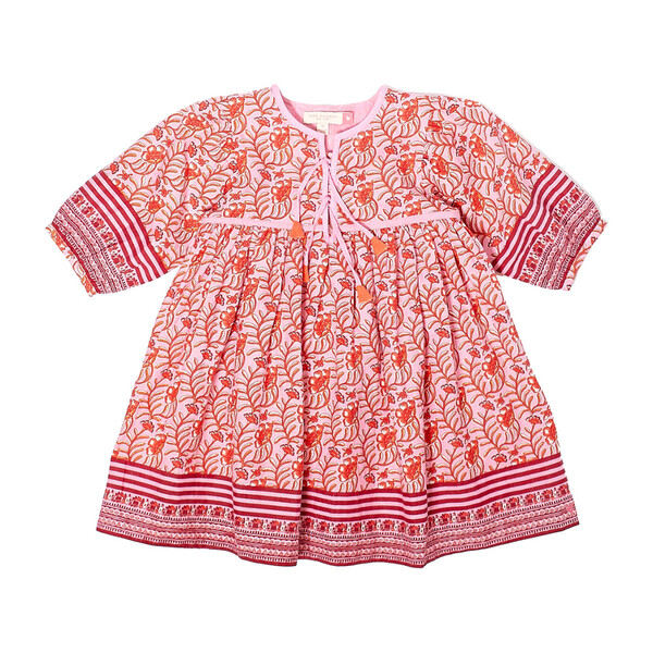 Jade Dress, Pink Floral - Kids Girl Clothing Dresses - Maisonette