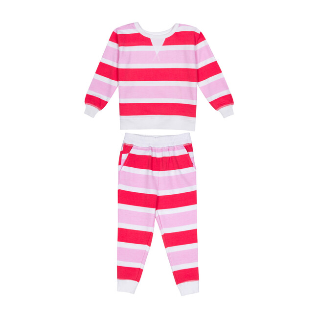 Kids Long Sleeve & Pant Snug Fit Set, Poppy Knit