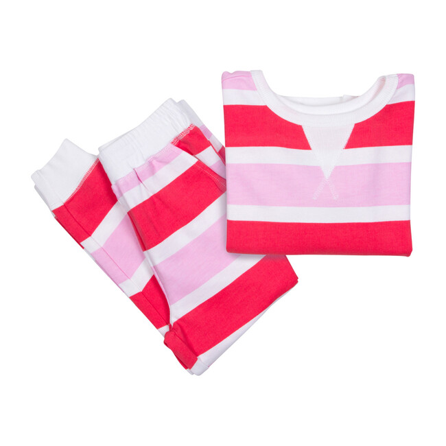 Kids Long Sleeve & Pant Snug Fit Set, Poppy Knit