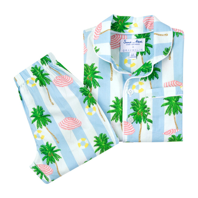 x Gray Malin Kids Long Set, Beach Blue