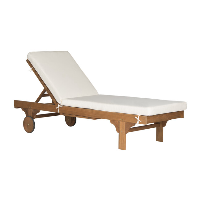 Newport Lounge Chair, Acacia/Navy