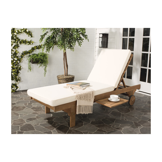 Newport Lounge Chair, Acacia/Navy