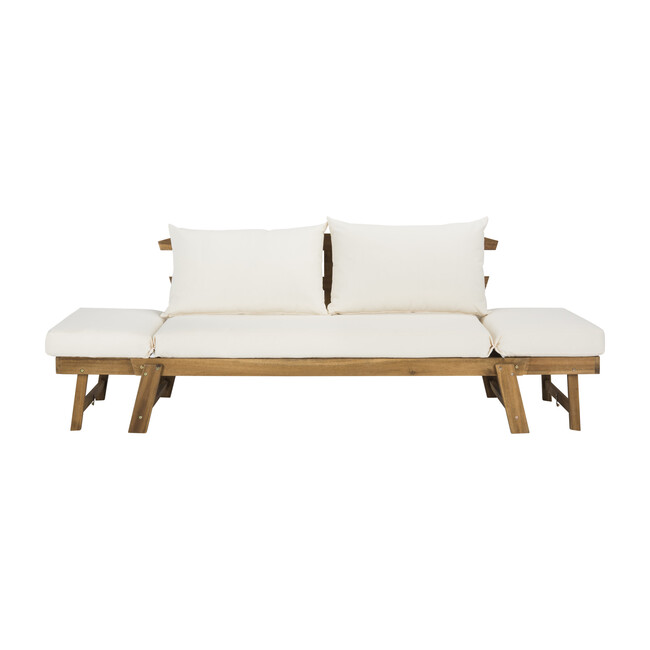 Tandra Outdoor Daybed, Natural Acacia/Beige
