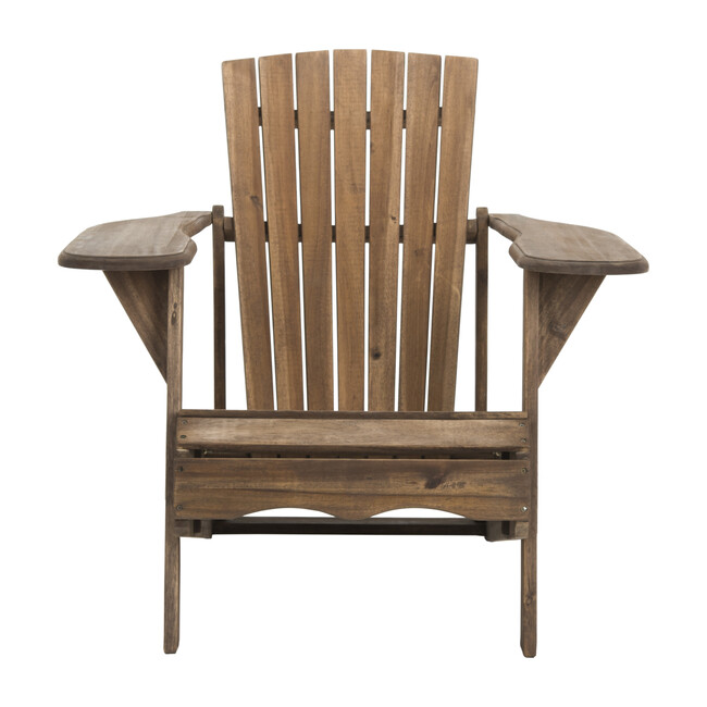 Mopani Adirondack Outdoor Chair, Rustic Brown