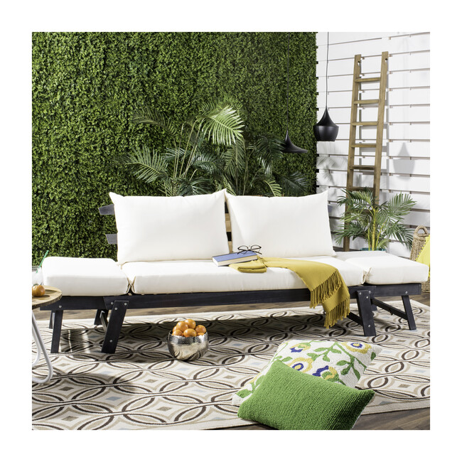 Tandra Outdoor Daybed, Dark Slate Grey