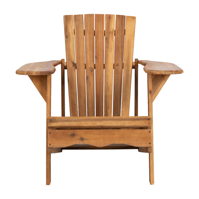 Mopani Adirondack Outdoor Chair, Rich Natural