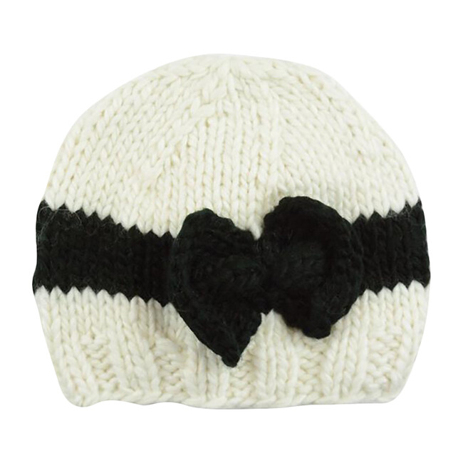 Sabrina Bow, Cream with Black