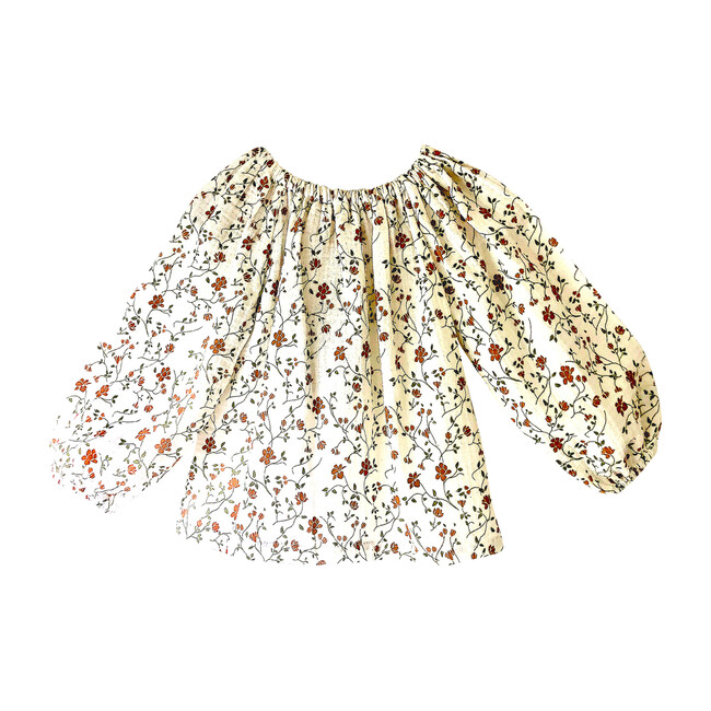 Eugenia Blouse, Flowers Gauze - Blouses - 1