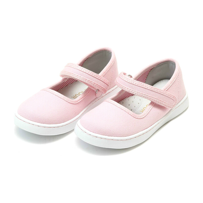 Jenna Canvas Mary Jane, Pink - Kids Girl Accessories Shoes - Maisonette