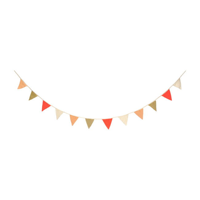 Pink Knitted Flag Garland