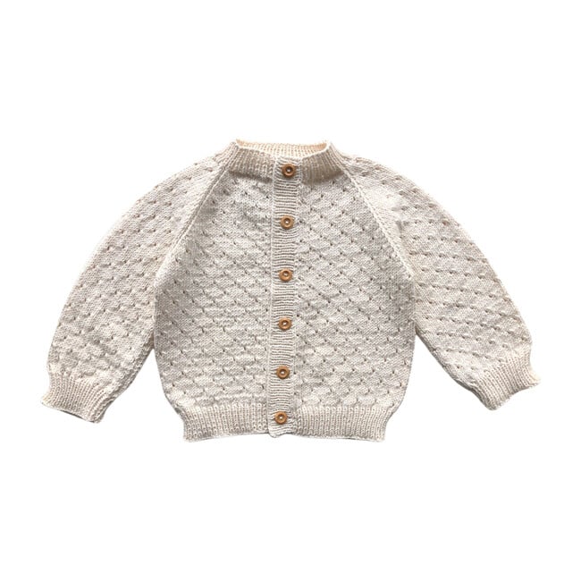 Handknit Linde Largo Sweater, Natural