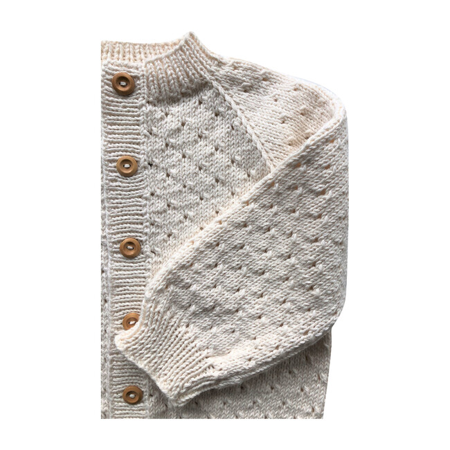 Handknit Linde Largo Sweater, Natural