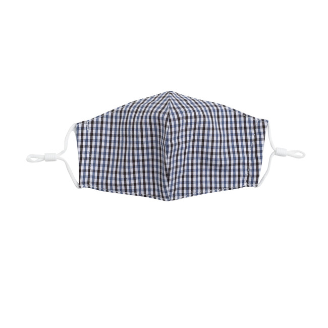 Mixed Multi Gingham Mask Bundle, Blue Multi
