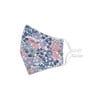 Floral Check Mask Bundle, Pink & Blue - Face Masks - 3