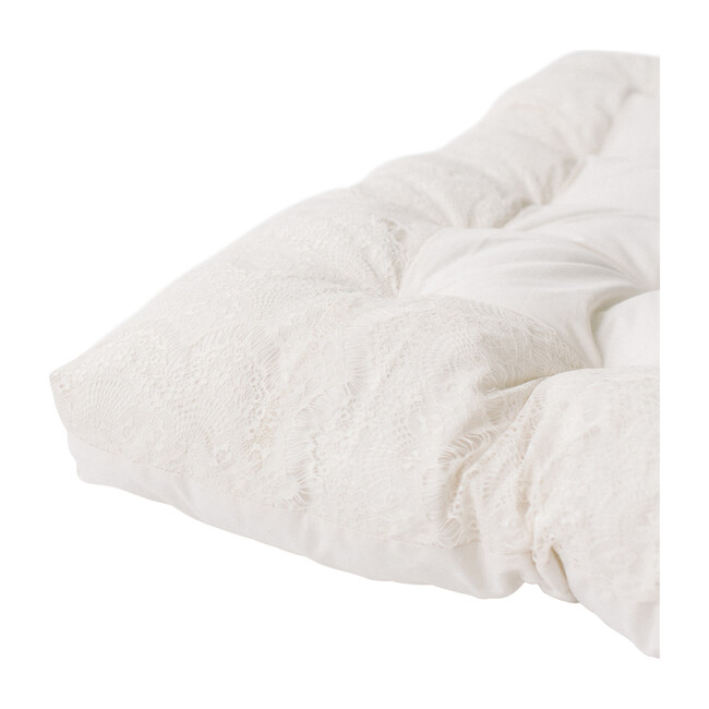 Padded Play Mattress, Cream/Lace