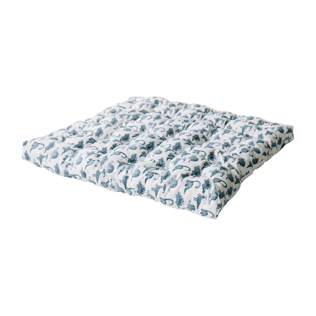 Padded Play Mattress, Blue Dino