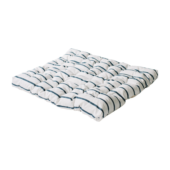 Padded Play Mattress, Blue Stripe