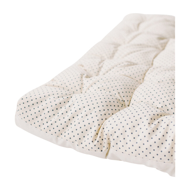 Padded Play Mattress, Cream Swiss Dot
