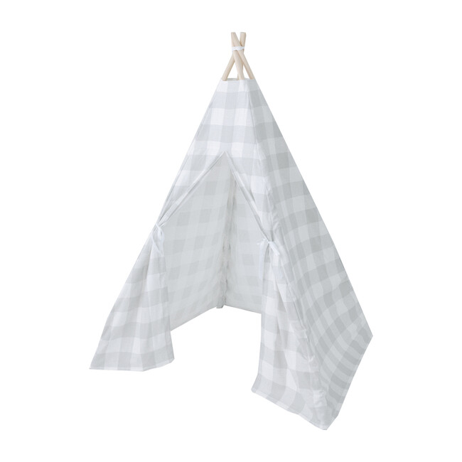 Rowan Play Tent, Grey Gingham