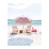 Premium Beach Umbrella, Lauren's Pink Stripe - Outdoor Home - 5