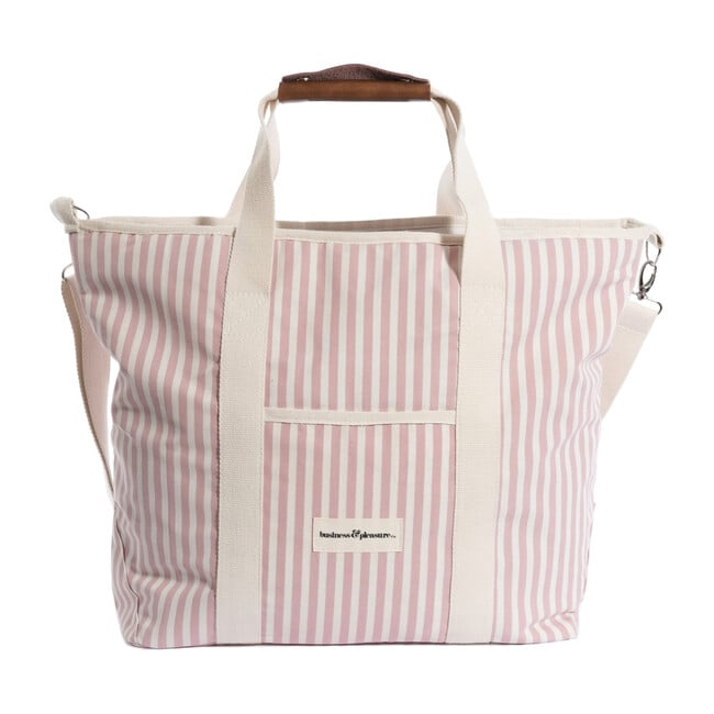 Cooler Tote Bag, Lauren's Pink Stripe - Outdoor Home - 1