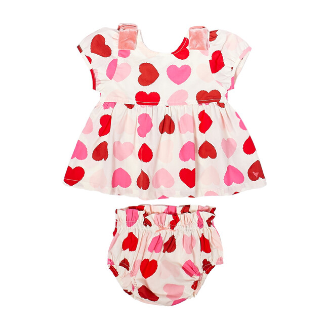Erin Two Piece Set, Scalloped Hearts