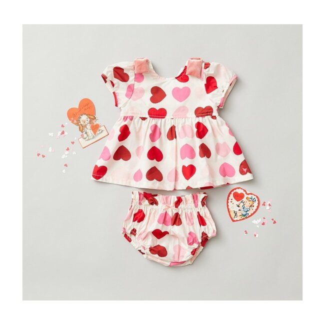 Erin Two Piece Set, Scalloped Hearts