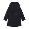 Faux Fur Collar Coat, Navy Blue