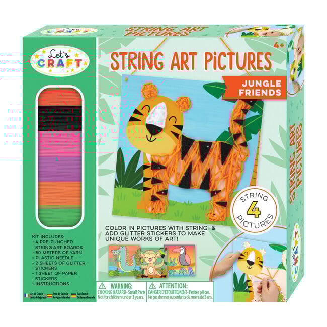String Art Pictures, Jungle Friends - Arts & Crafts - 1