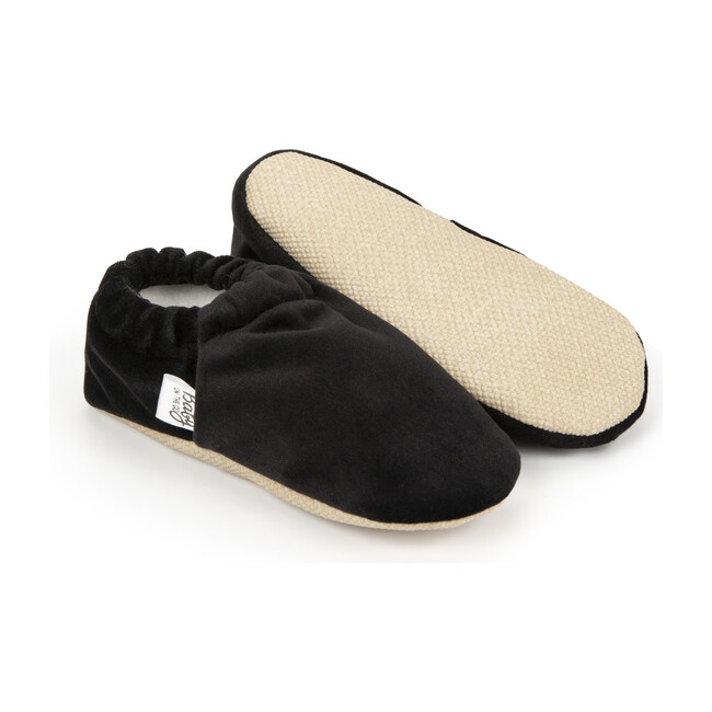 First Steps Slip-On, Black Velvet
