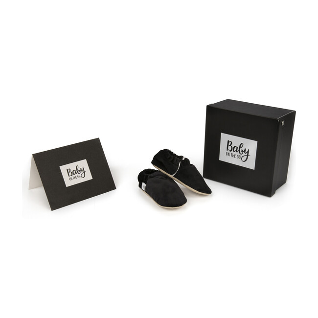 First Steps Slip-On, Black Velvet