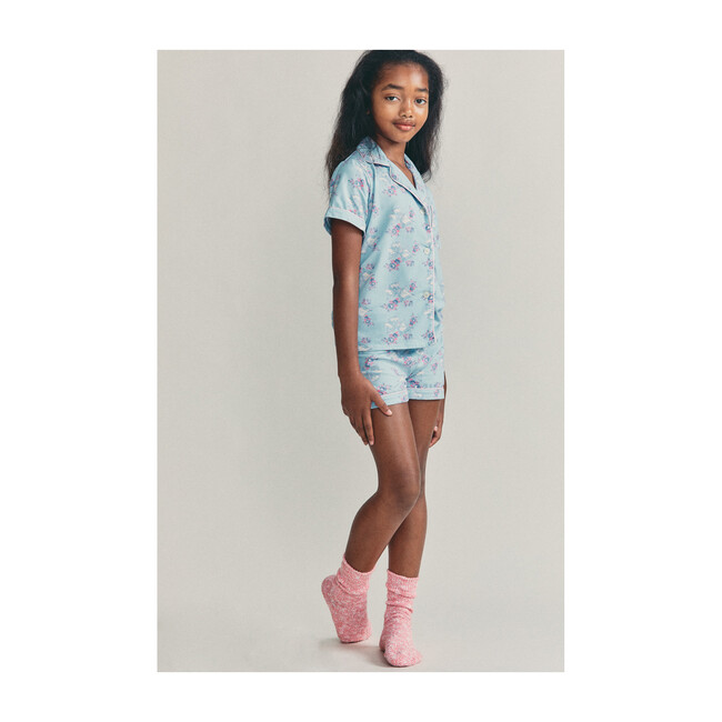 x Love Shack Fancy Rosa Beaux Rosie PJ Set, Sky Sunrise